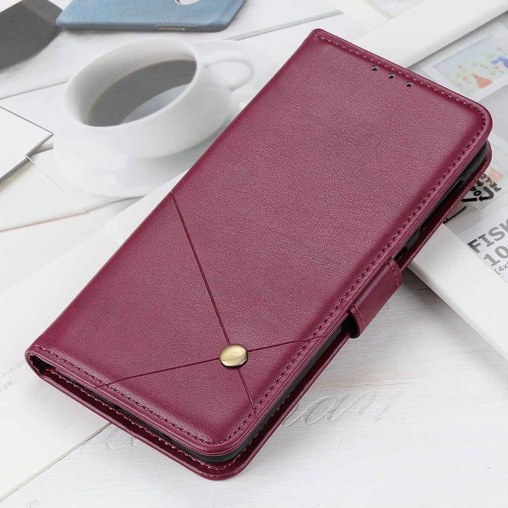 Samsung Galaxy S20 Hoesje Stand Portemonnee Pasjes Kunst Leer Rood afbeelding 8
