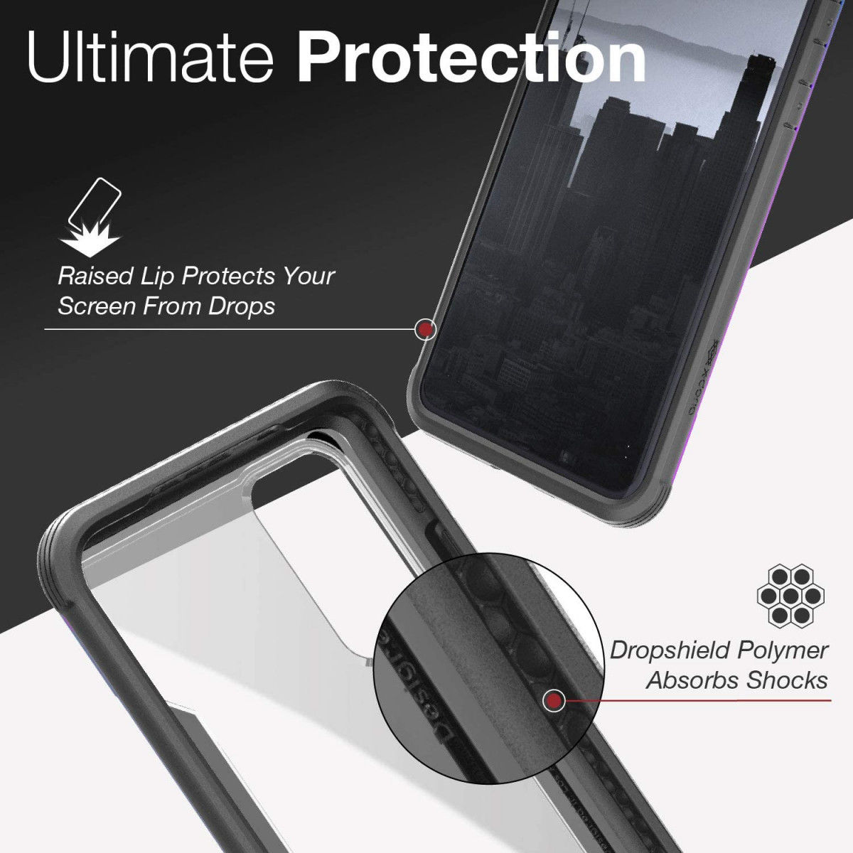 Raptic Shield Samsung Galaxy S20 Plus Case Militair Getest Iridescent afbeelding 5