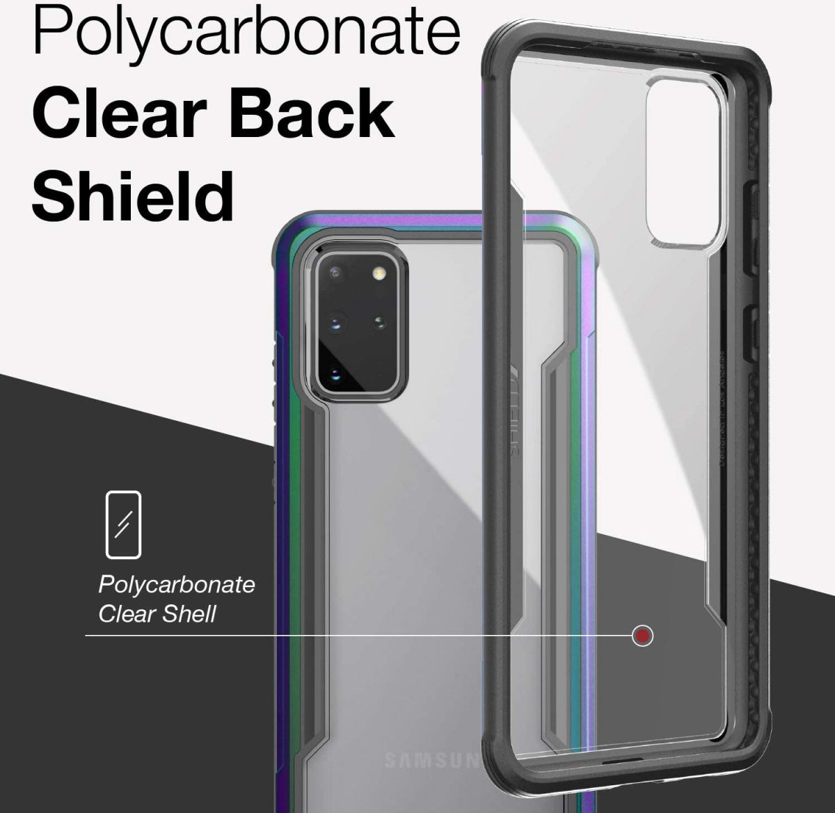 Raptic Shield Samsung Galaxy S20 Plus Case Militair Getest Iridescent afbeelding 7