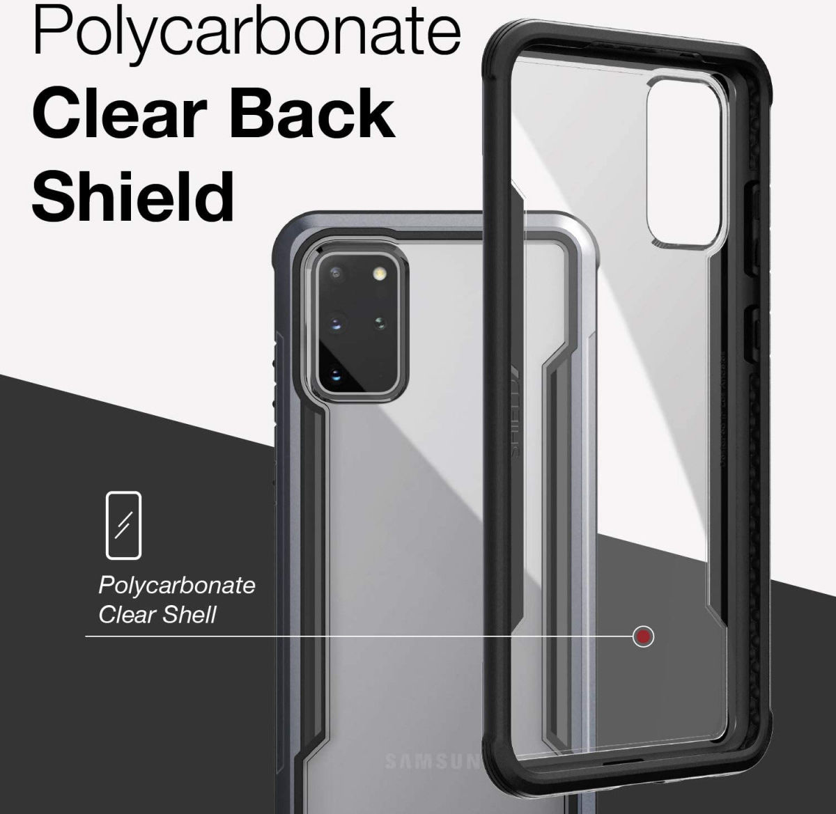 Raptic Shield Samsung Galaxy S20 Plus Case Militair Getest Zwart afbeelding 7