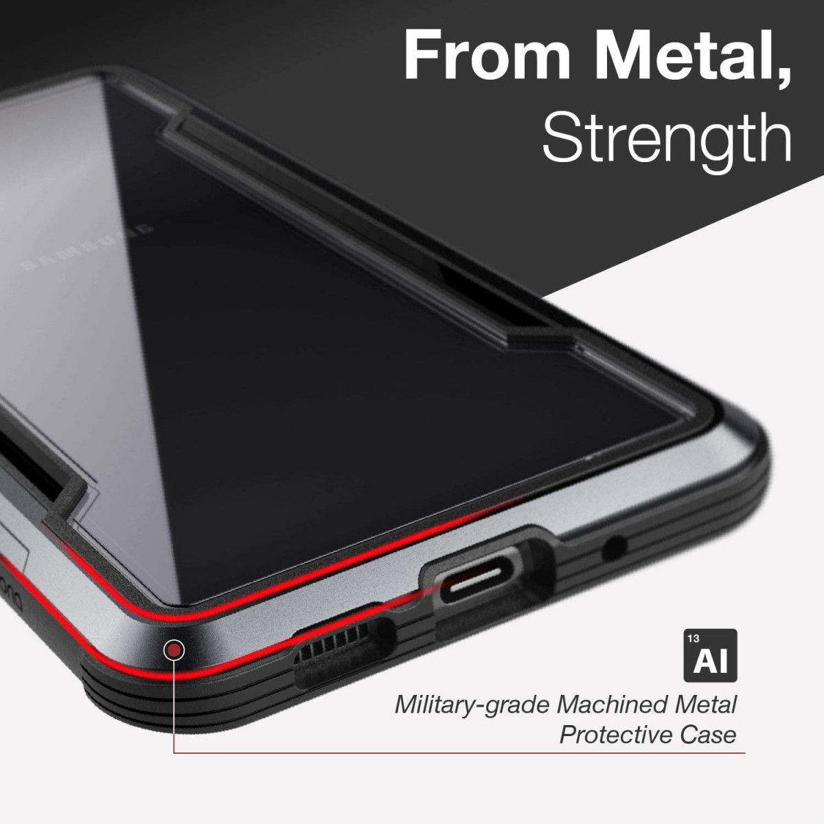 Raptic Shield Samsung Galaxy S20 Plus Case Militair Getest Zwart afbeelding 6