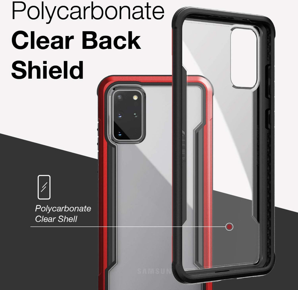 Raptic Shield Samsung Galaxy S20 Plus Case Militair Getest Rood afbeelding 7