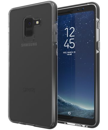 Gear4 D3O Piccadilly Samsung Galaxy A8 Plus Hoesje Transparant/Zwart Hoesjes