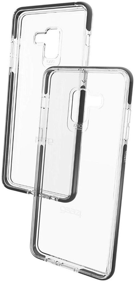 Gear4 D3O Piccadilly Samsung Galaxy A8 Plus Hoesje Transparant/Zwart afbeelding 4