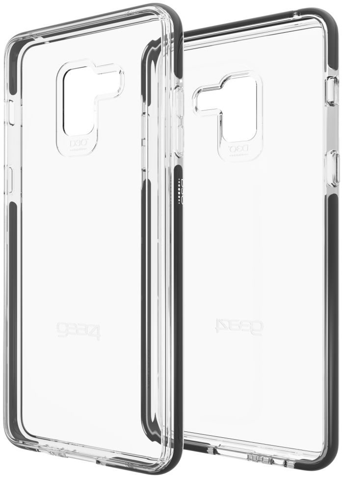 Gear4 D3O Piccadilly Samsung Galaxy A8 Plus Hoesje Transparant/Zwart afbeelding 5
