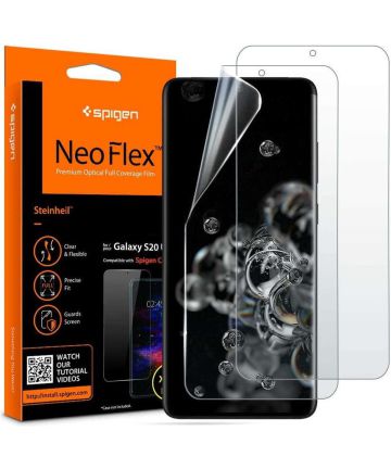Spigen Neo Flex HD Screen Protector Samsung Galaxy S20 Ultra (2 Pack) Screen Protectors