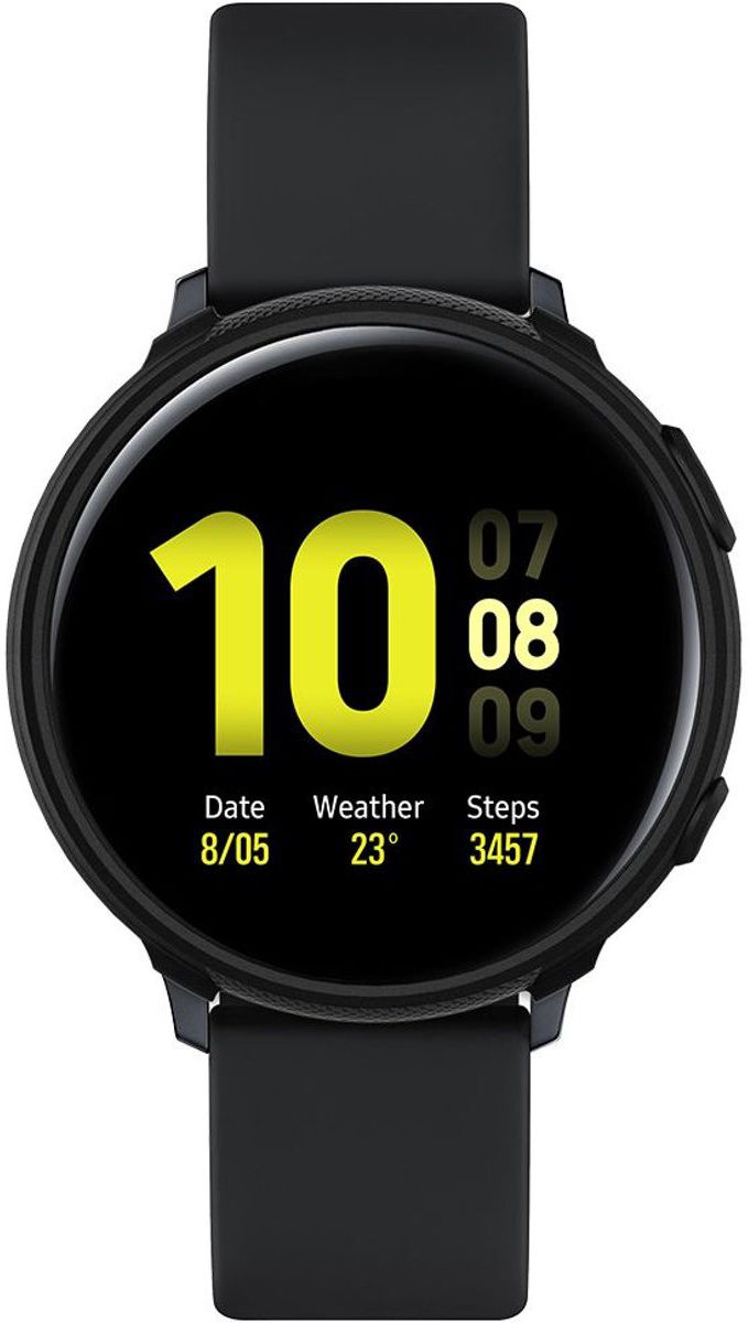 Spigen Liquid Air Samsung Galaxy Watch Active 2 44MM Hoesje Zwart afbeelding 3
