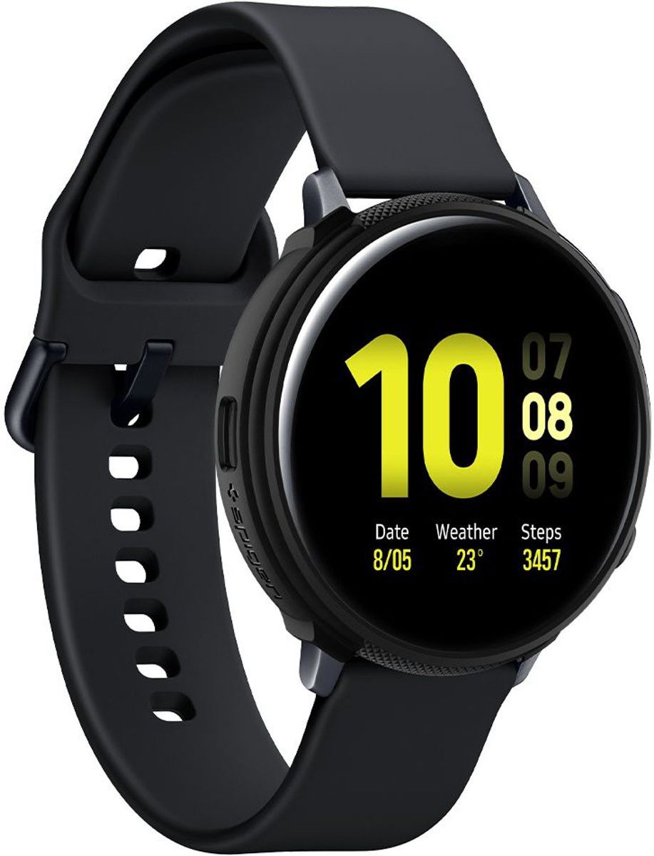 Spigen Liquid Air Samsung Galaxy Watch Active 2 44MM Hoesje Zwart afbeelding 4