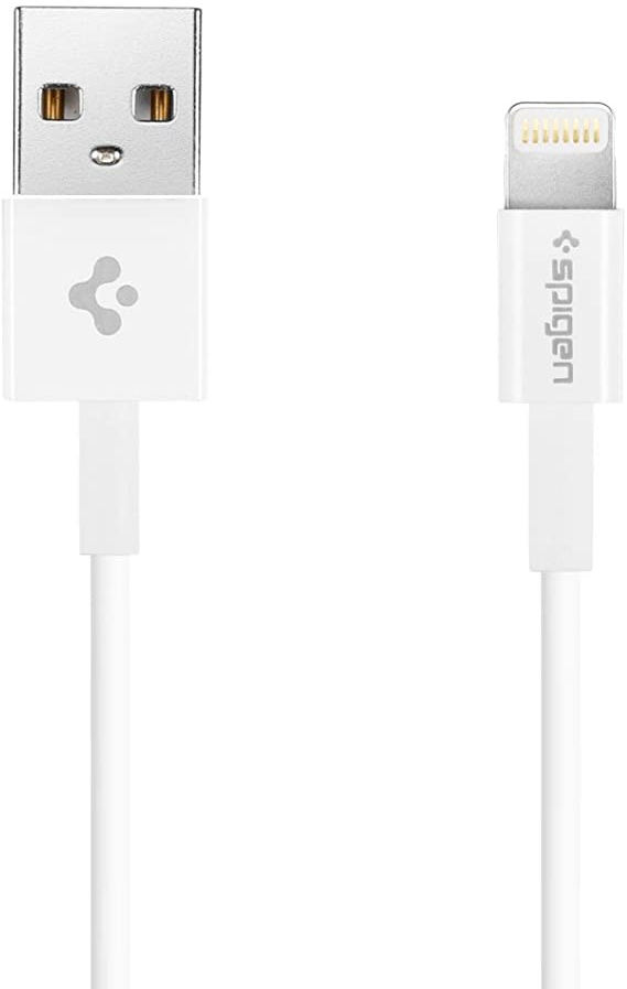 Spigen C10LS Lightning Kabel 1 Meter Wit afbeelding 1
