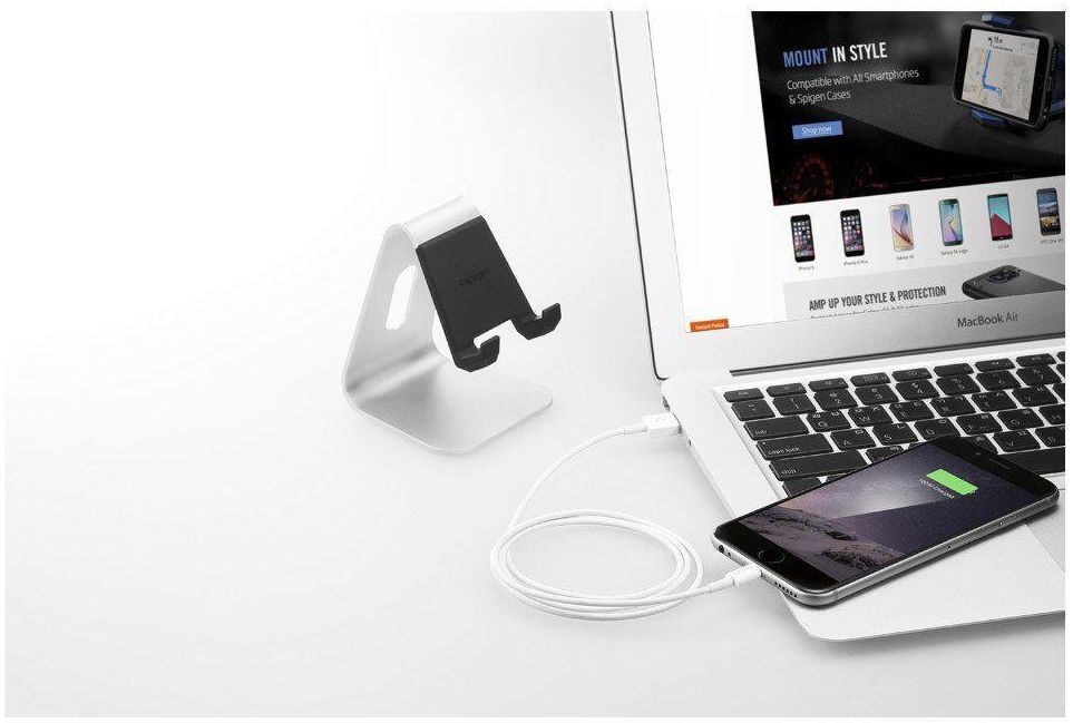 Spigen C10LS Lightning Kabel 1 Meter Wit afbeelding 8