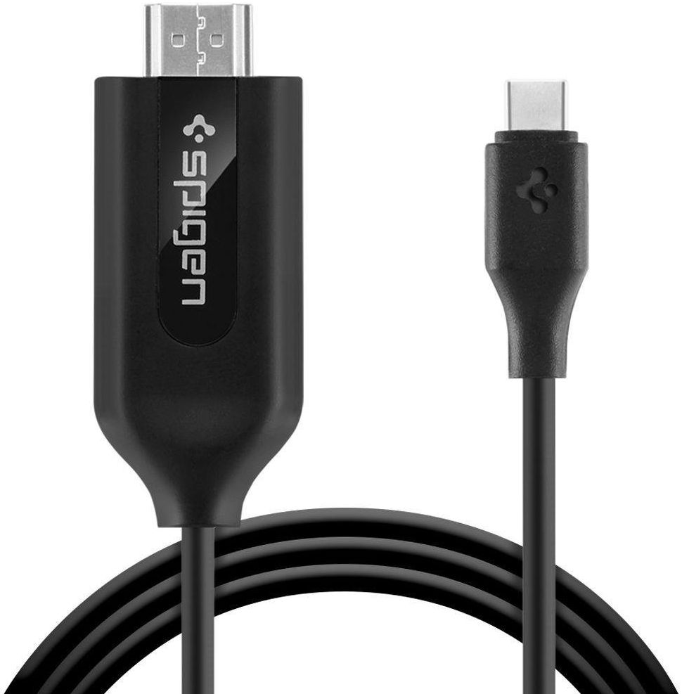 Spigen USB-C naar HDMI Kabel 2 Meter Zwart afbeelding 1