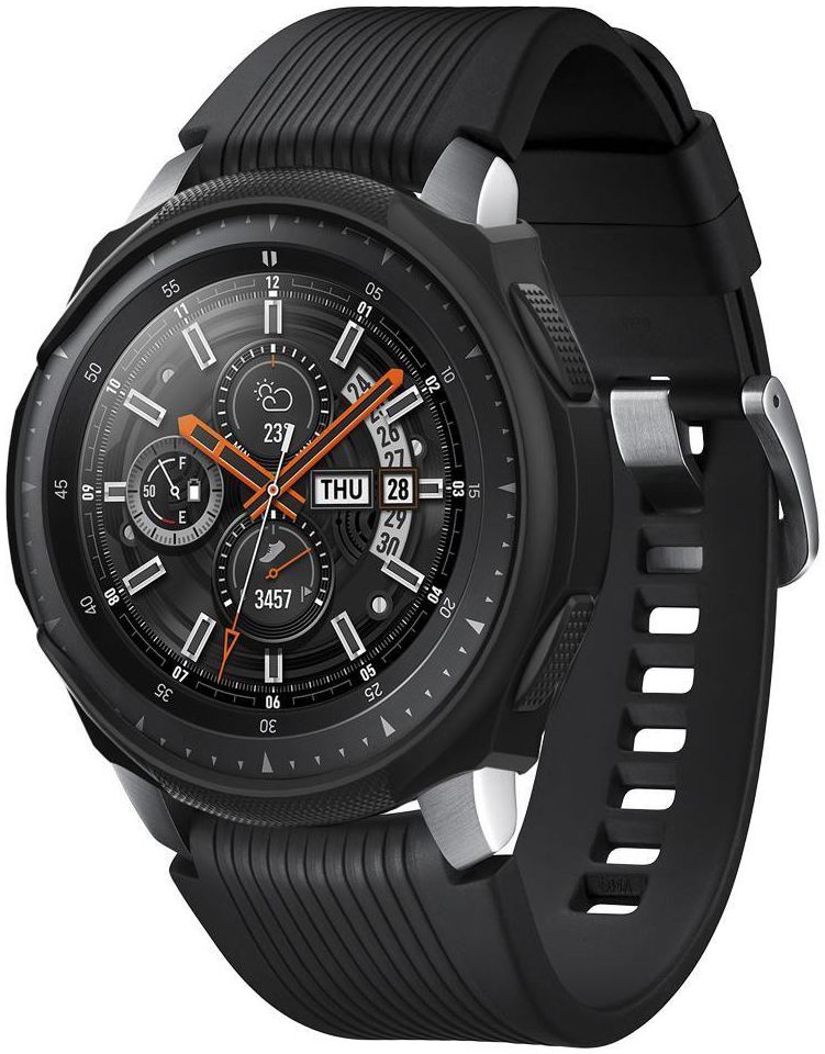 Spigen Liquid Air Samsung Galaxy Watch 46MM Hoesje Zwart afbeelding 1