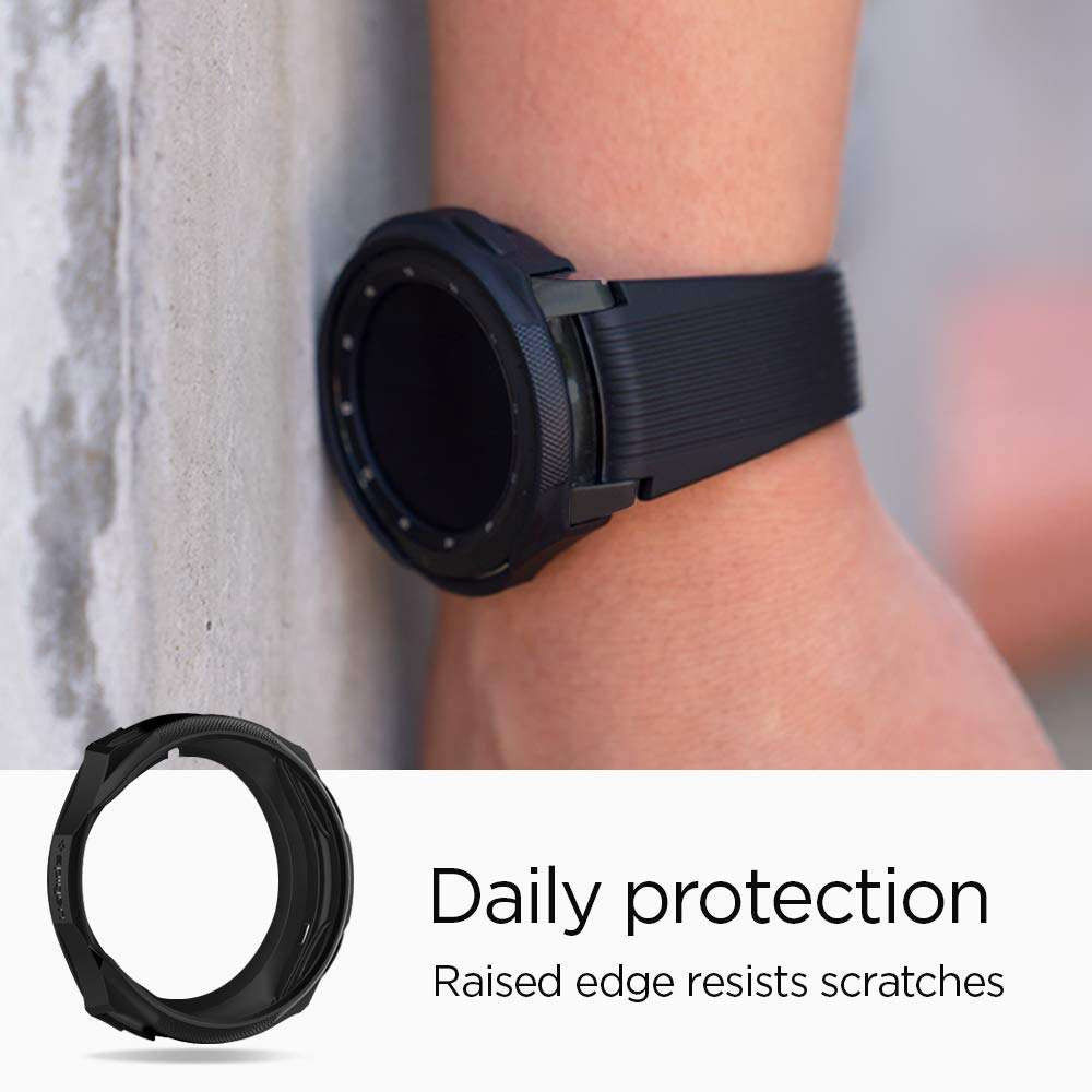 Spigen Liquid Air Samsung Galaxy Watch 46MM Hoesje Zwart afbeelding 6