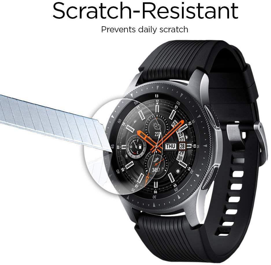 Spigen GLAS.tR Samsung Galaxy Watch 46MM Screen Protector (3-Pack) afbeelding 4