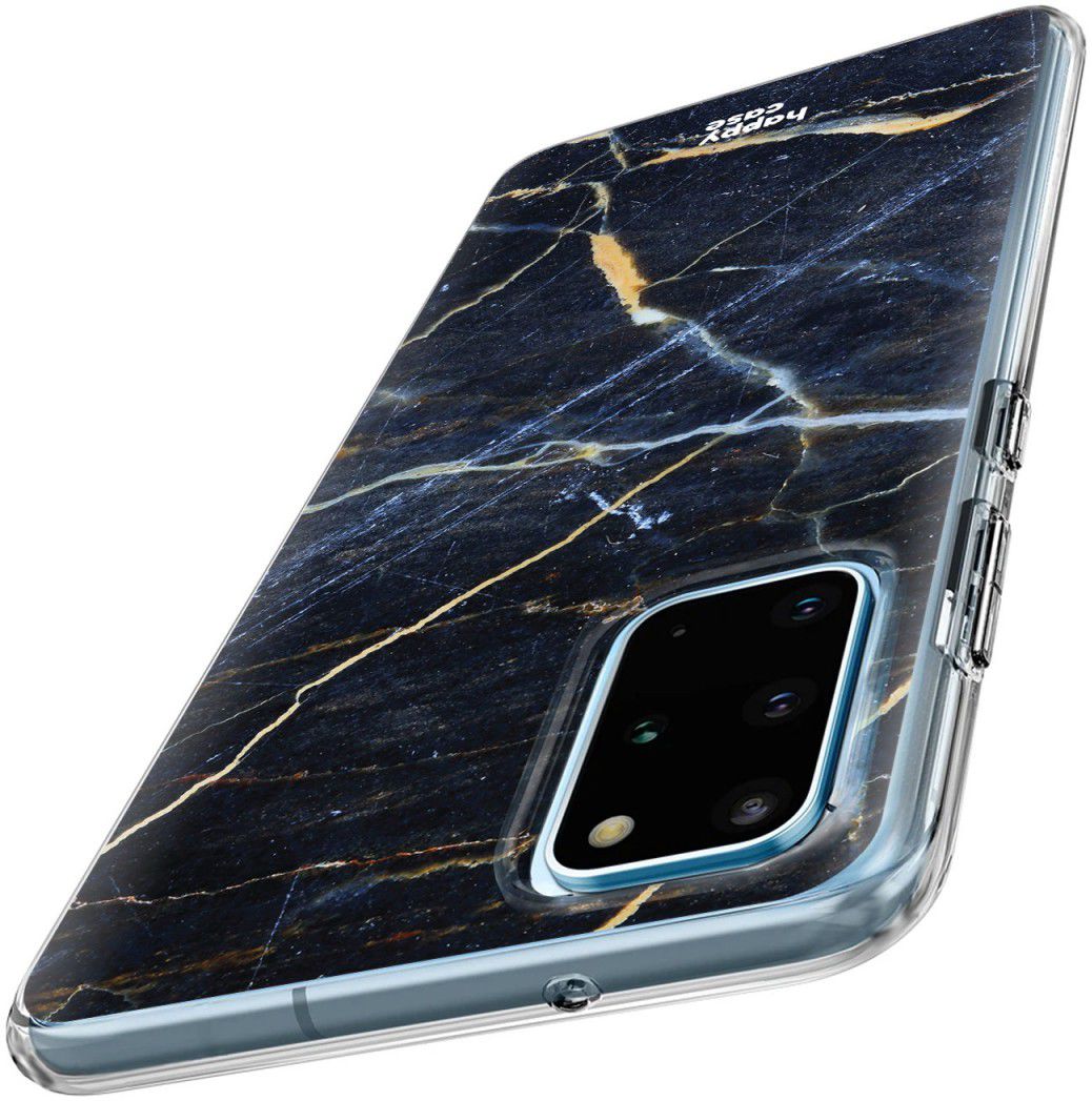 HappyCase Samsung S20 Plus Hoesje Flexibel TPU Donker Marmer Print afbeelding 6