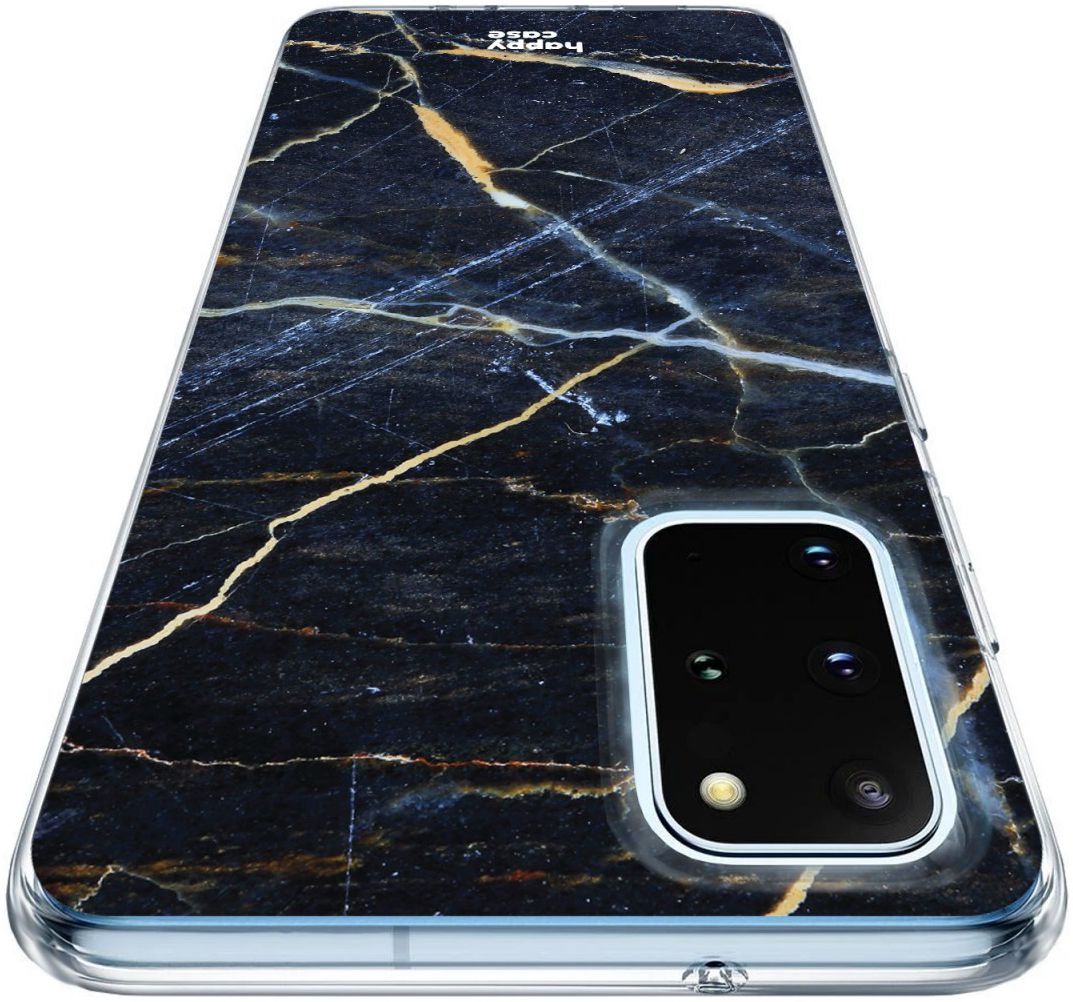 HappyCase Samsung S20 Plus Hoesje Flexibel TPU Donker Marmer Print afbeelding 7