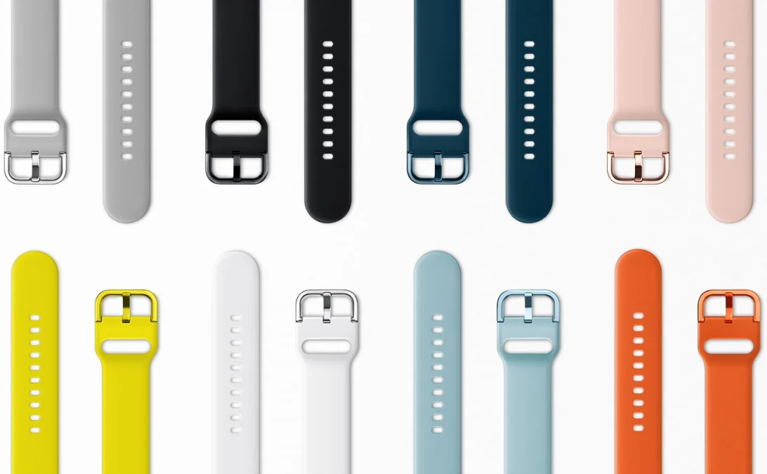 Origineel Samsung Universeel Siliconen Smartwatch 20MM Bandje Geel afbeelding 6