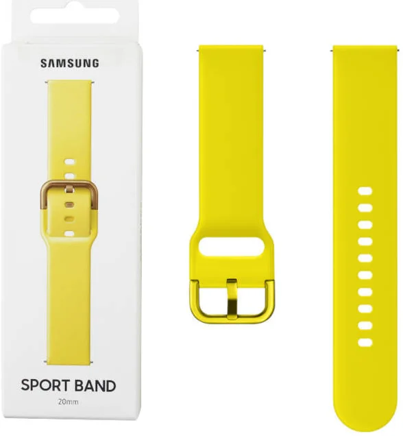 Origineel Samsung Universeel Siliconen Smartwatch 20MM Bandje Geel afbeelding 5
