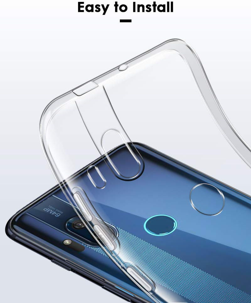 Motorola One Hyper Hoesje Dun TPU Transparant afbeelding 6