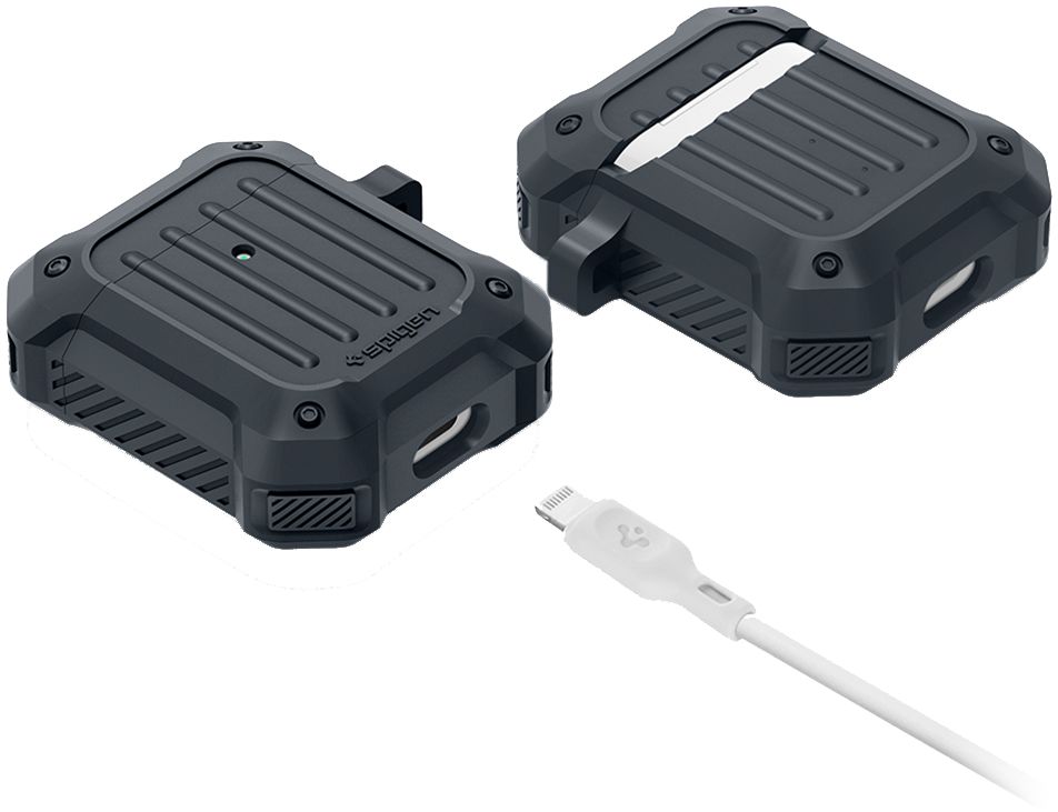 Spigen Tough Armor Apple AirPods 1/2 Hoesje Zwart afbeelding 5