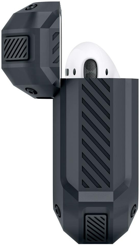Spigen Tough Armor Apple AirPods 1/2 Hoesje Charcoal afbeelding 4