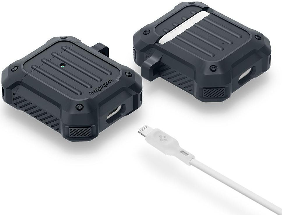 Spigen Tough Armor Apple AirPods 1/2 Hoesje Charcoal afbeelding 5