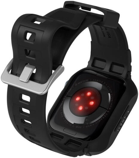 Spigen Rugged Armor Pro - Apple Watch 41MM / 40MM Hoesje en Bandje - Zwart afbeelding 2