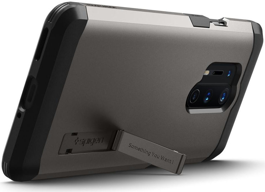 Spigen OnePlus 8 Pro Tough Armor Gunmetal afbeelding 6