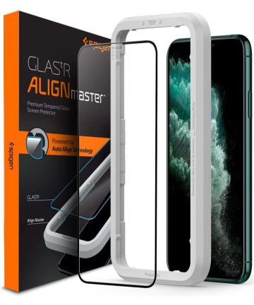 Spigen Apple iPhone 11 Pro AlignMaster Tempered Glass met Montageframe Screen Protectors