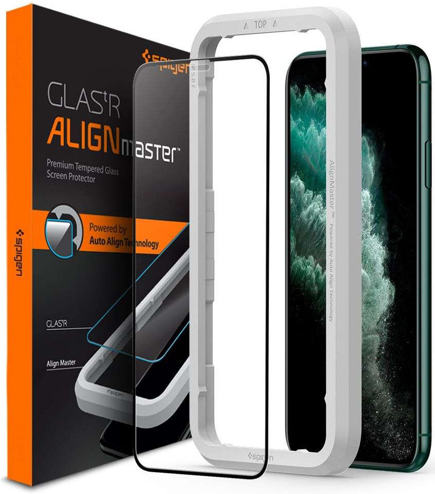 Spigen Apple iPhone 11 Pro AlignMaster Tempered Glass met Montageframe afbeelding 1
