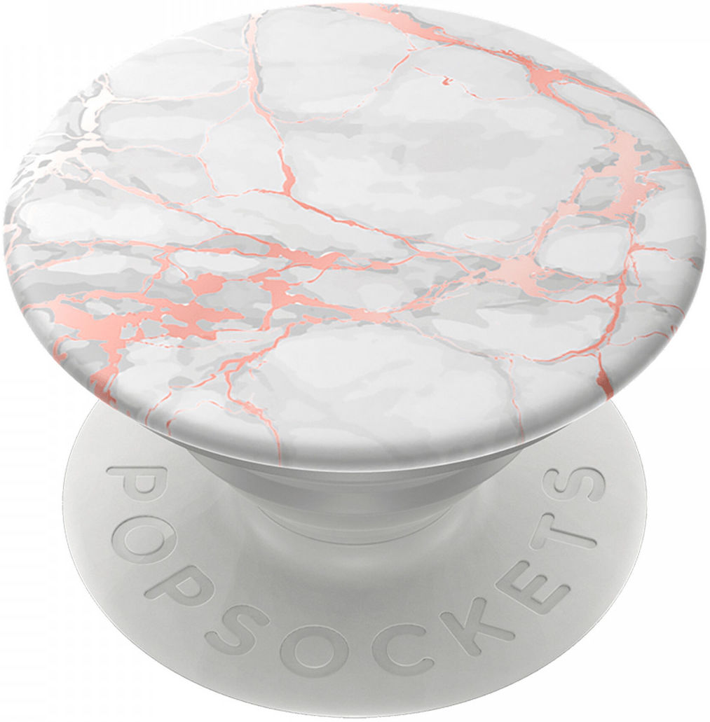 PopSockets PopGrip PopTop Telefoon Greep en Standaard Roze Marmer afbeelding 1