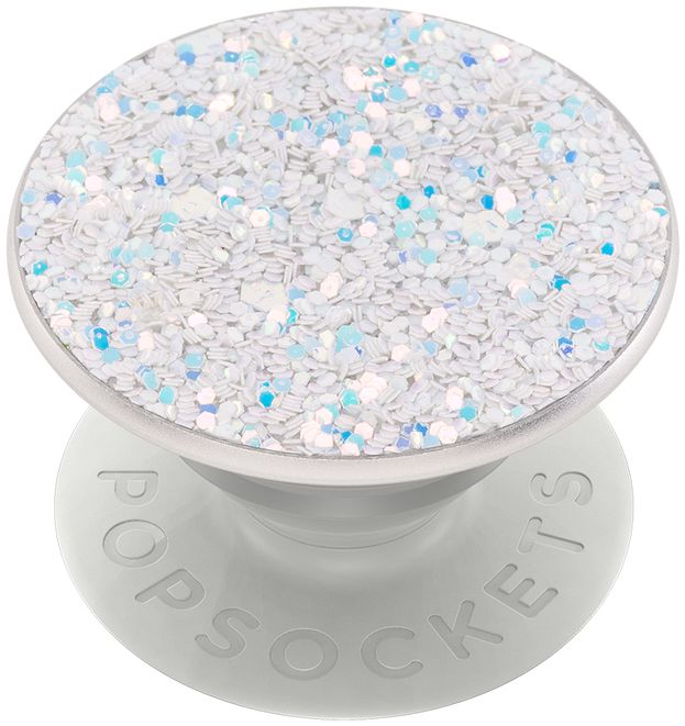 PopSockets PopGrip PopTop Premium Greep en Standaard Sparkle Snow afbeelding 1