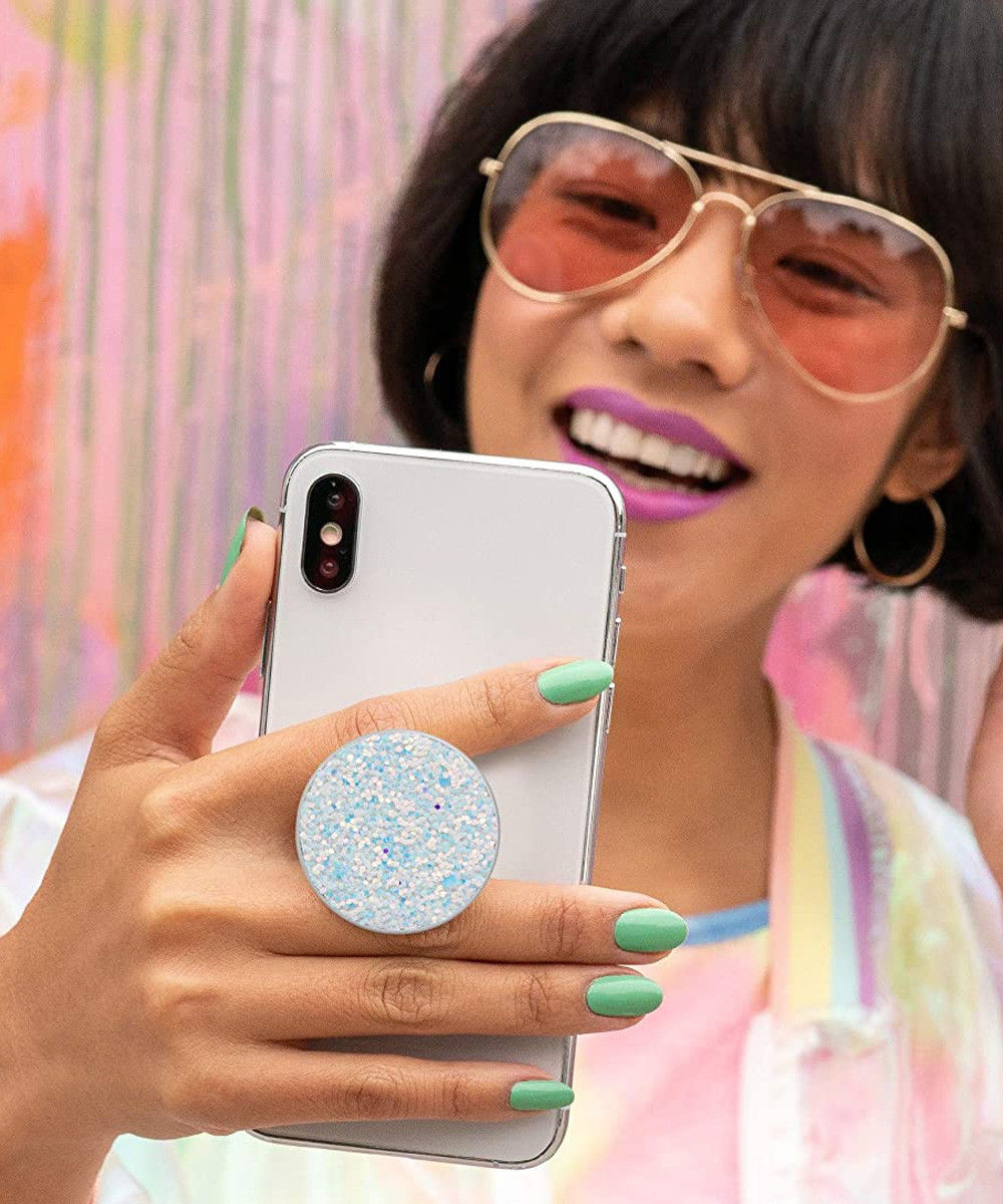 PopSockets PopGrip PopTop Premium Greep en Standaard Sparkle Snow afbeelding 5