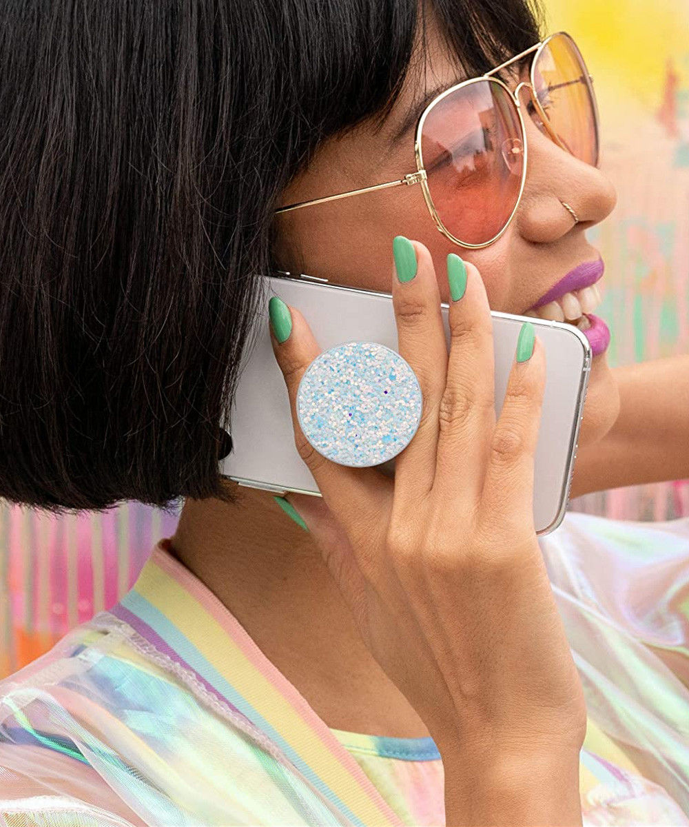 PopSockets PopGrip PopTop Premium Greep en Standaard Sparkle Snow afbeelding 6