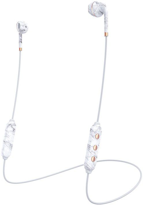 Happy Plugs Wireless II Draadloze In-Ear Bluetooth Headset Wit Marmer afbeelding 2