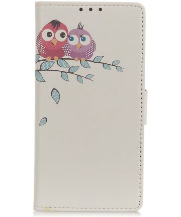 Samsung Galaxy S20 Ultra Portemonnee Hoesje met Print Couple Owl Hoesjes
