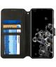 AZNS Samsung Galaxy S20 Ultra Portemonnee Stand Hoesje Zwart