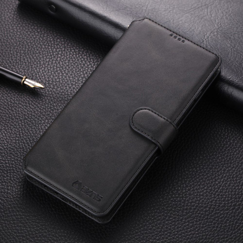 AZNS Samsung Galaxy S20 Ultra Portemonnee Stand Hoesje Zwart afbeelding 4