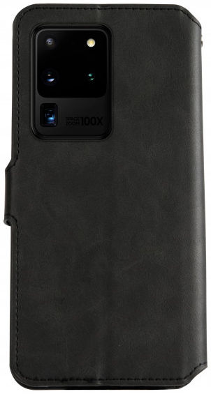 AZNS Samsung Galaxy S20 Ultra Portemonnee Stand Hoesje Zwart afbeelding 2
