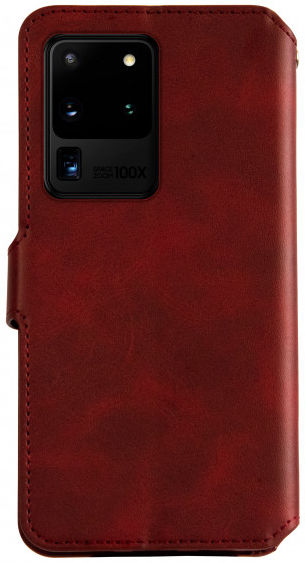 AZNS Samsung Galaxy S20 Ultra Portemonnee Stand Hoesje Rood afbeelding 2