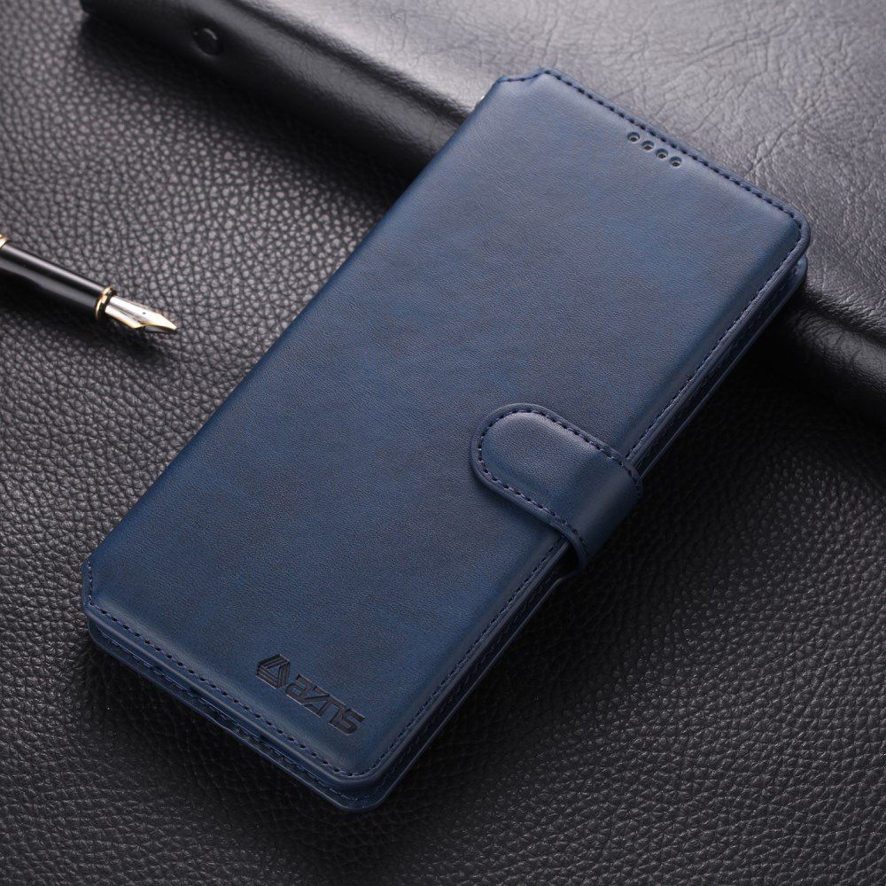 AZNS Samsung Galaxy S20 Ultra Portemonnee Stand Hoesje Blauw afbeelding 4