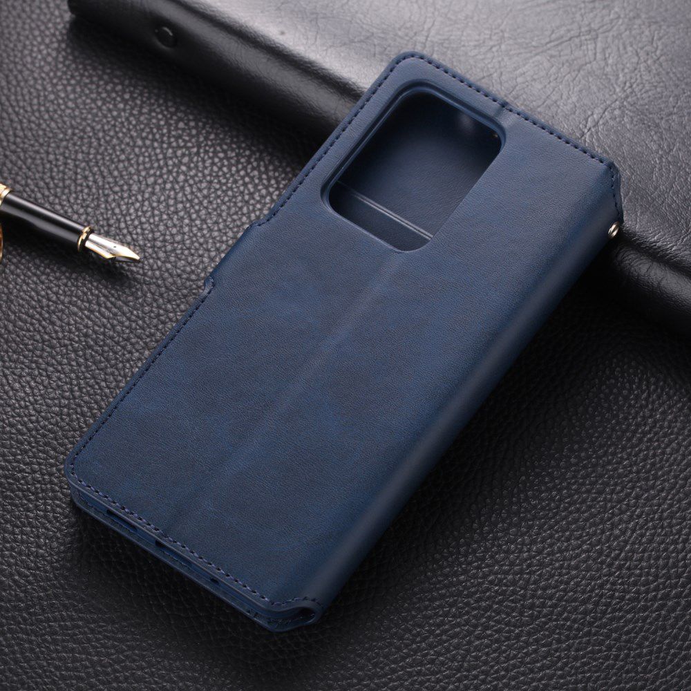 AZNS Samsung Galaxy S20 Ultra Portemonnee Stand Hoesje Blauw afbeelding 5