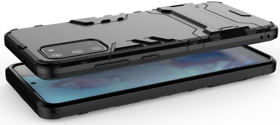 Samsung Galaxy S20 Ultra Hybride Hoesje met Kickstand Zwart afbeelding 8