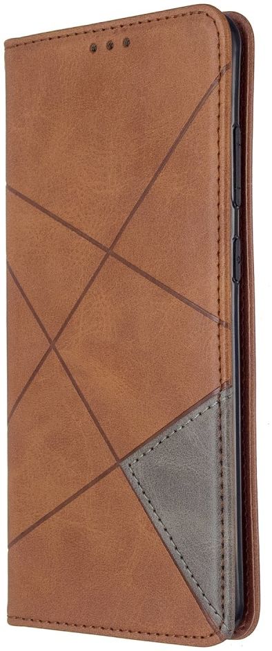 Samsung Galaxy S20 Ultra Hoesje Geometrie Portemonnee Bruin afbeelding 1