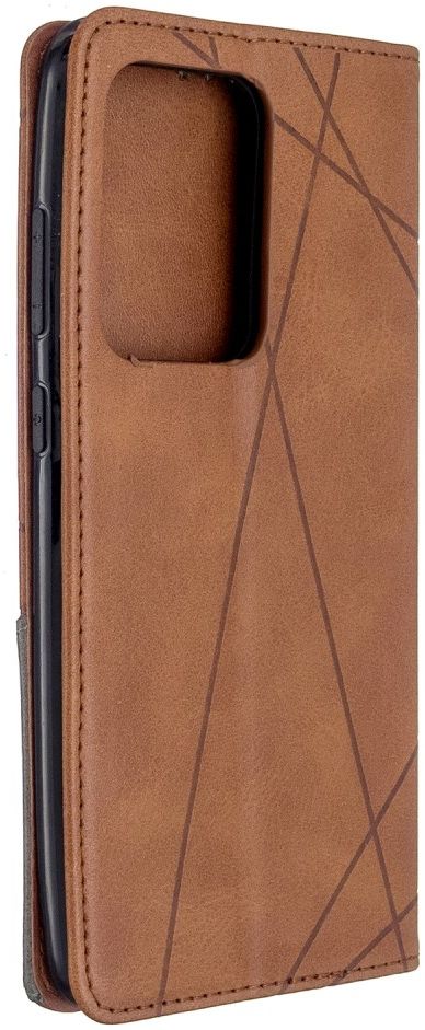 Samsung Galaxy S20 Ultra Hoesje Geometrie Portemonnee Bruin afbeelding 2