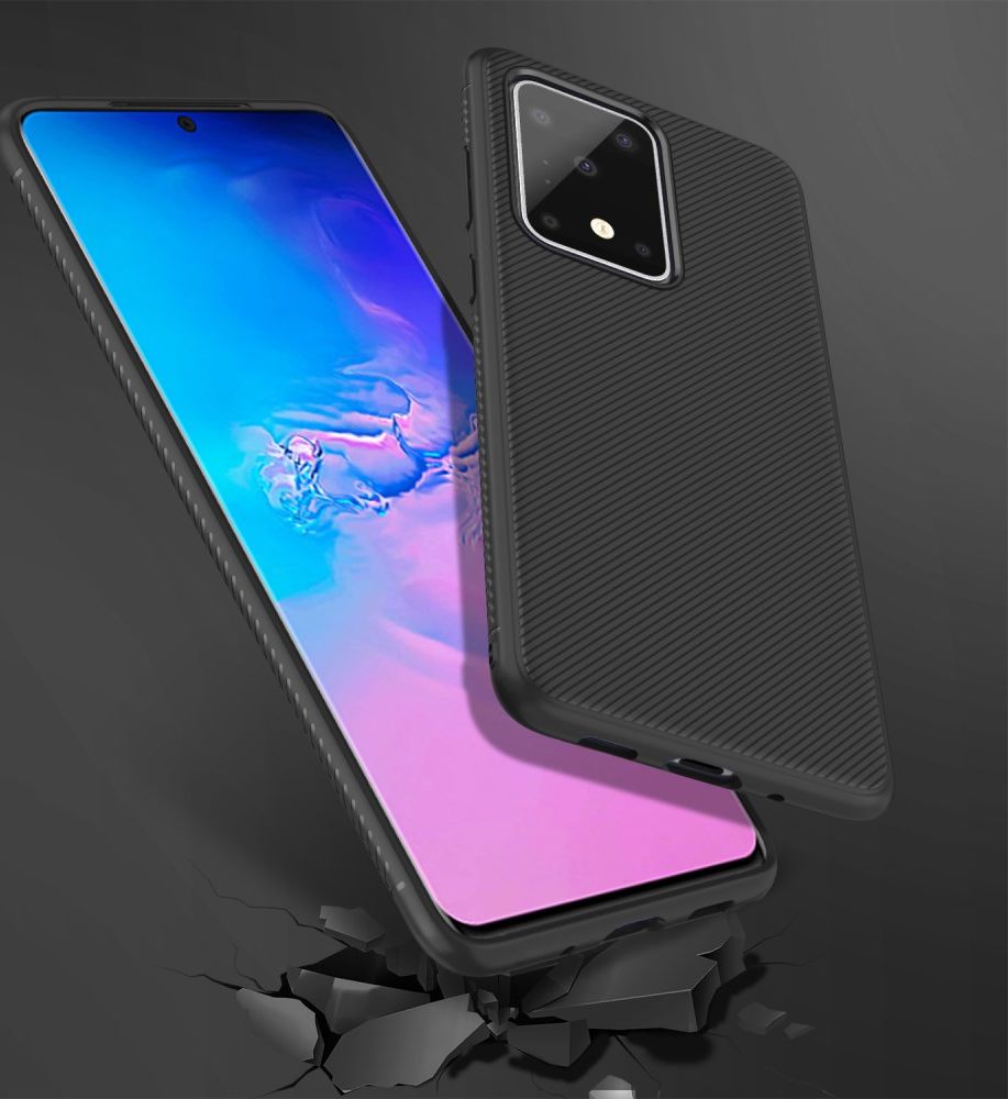 Samsung Galaxy S20 Ultra Twill Slim Texture Back Cover Zwart afbeelding 7