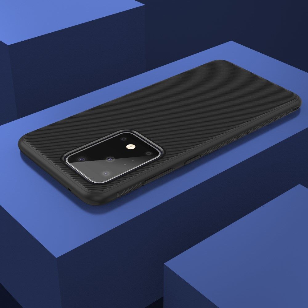 Samsung Galaxy S20 Ultra Twill Slim Texture Back Cover Zwart afbeelding 8