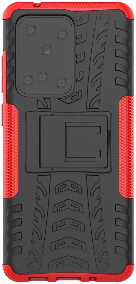 Samsung Galaxy S20 Ultra Hybride Kickstand Hoesje Rood afbeelding 1