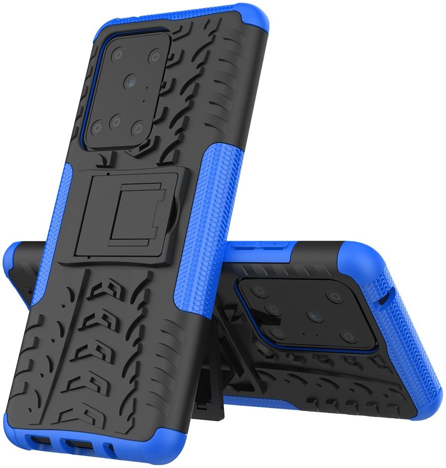 Samsung Galaxy S20 Ultra Hybride Kickstand Hoesje Blauw afbeelding 5
