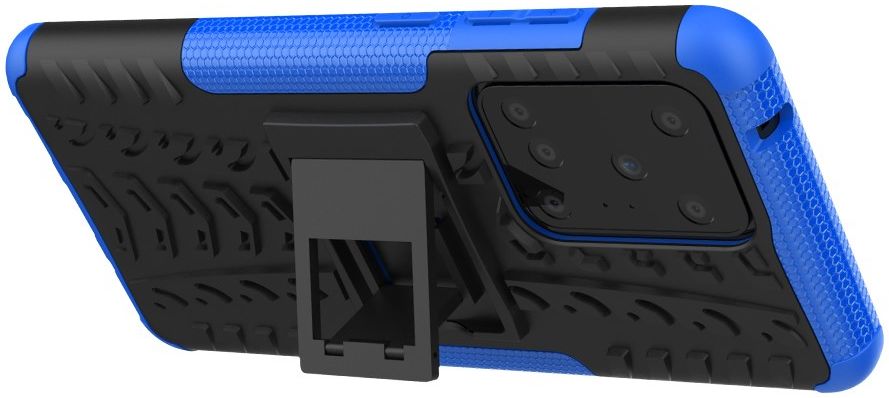 Samsung Galaxy S20 Ultra Hybride Kickstand Hoesje Blauw afbeelding 2